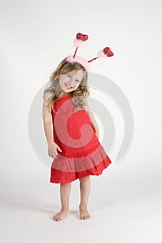 Girl with Heart-Shape antennas photo