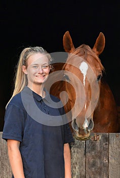 Girl and her horse