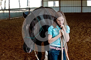 A girl and her horse