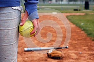 A Girl and Her Softball, Glove