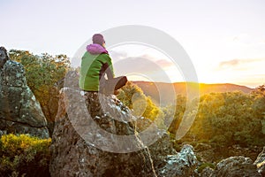 Girl in hike