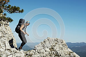 Girl in hike