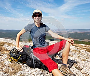 Girl in hike