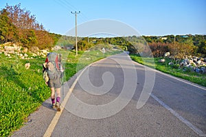 Girl Hiking