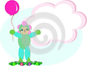 Girl Holding a Balloon