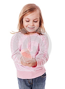 Girl holding ice-cream