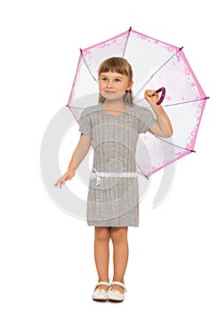 Girl holding umbrella