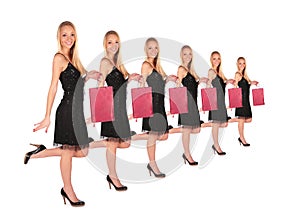 Girl holds small bag group