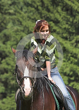 Girl on horse