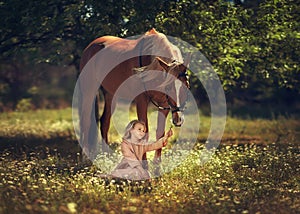 girl and horse