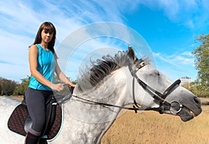 Girl on a horse