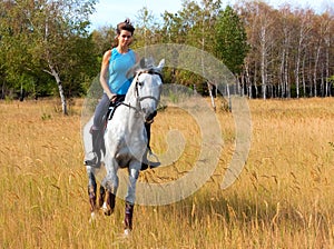 Girl on a horse