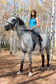 Girl on a horse