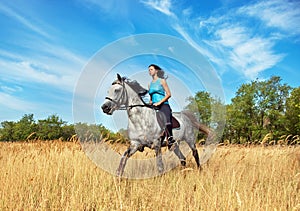 Girl on a horse