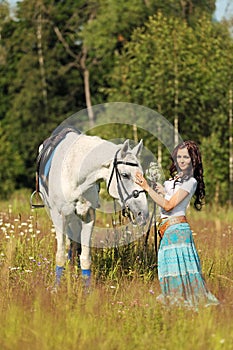 Girl with horse