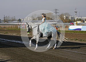 Girl on a horse