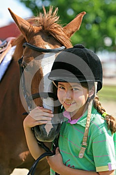 Girl and horse