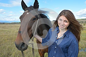 Girl with horse