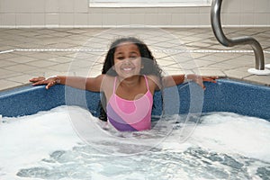 Girl in Hot Tub