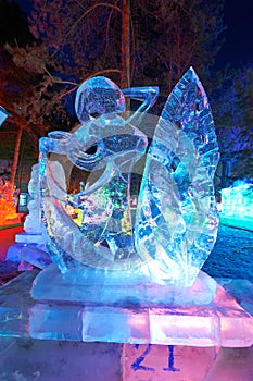 The girl ice-lantern festival