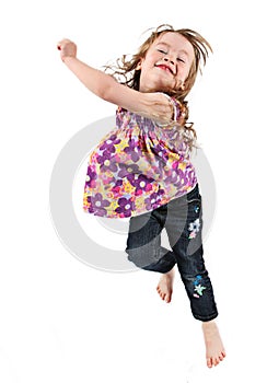 Girl jumping