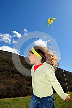 Girl and kite