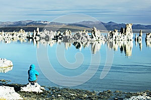 Girl on the lake