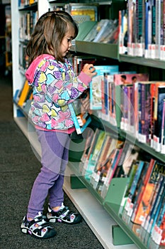 Girl in Library