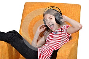 Girl like Music headphones
