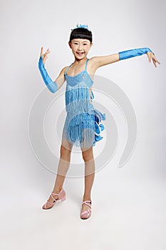 Girl like to dance Latin dance photo
