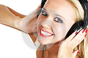 Girl listening music