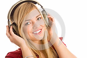 Girl listening to music