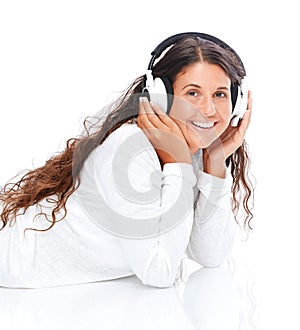 Girl listening to music