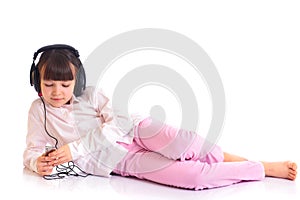 Girl listening to music