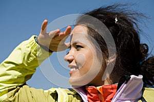 Girl with long hair