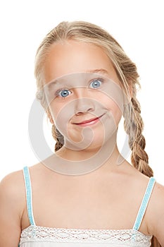 Girl making funny face