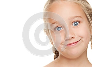 Girl making funny face