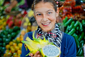 Girl on the market