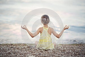 A girl meditating img