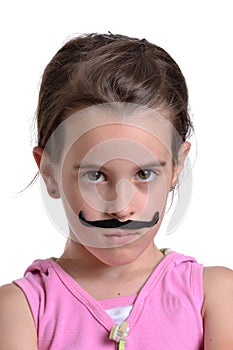 Girl Moustache