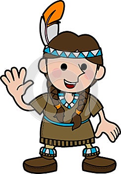 girl Native American costume