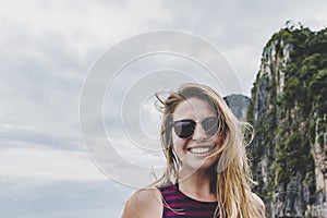 Girl near Phi Phi Islands in Thailand