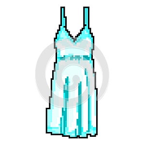 girl nightie sleepshirt women game pixel art vector illustration