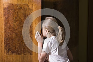 Girl Opening Wardrobe Door