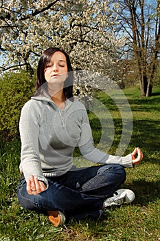 Girl in a park