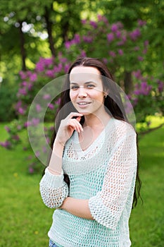 Girl in the park outdoors.