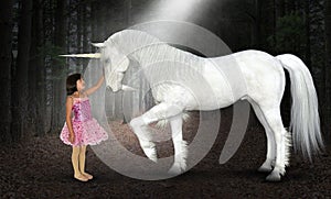 Girl, Peace, Hope, Love, Nature, Unicorn, Woods