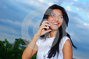 Girl and a phone