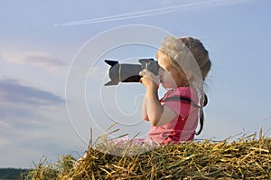 Girl photographer