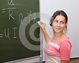 Girl in the Physics Classroom